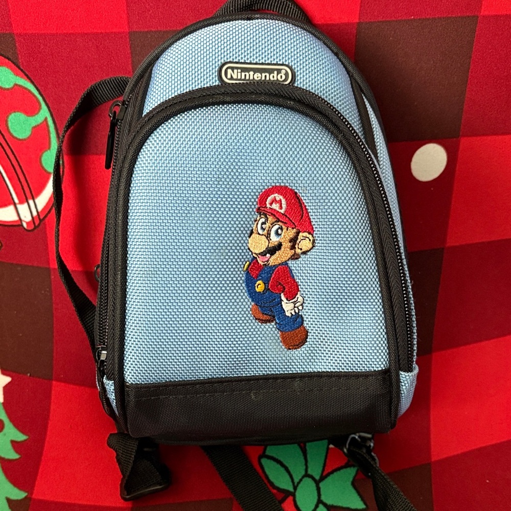 Nintendo Light Blue and Black Backpack